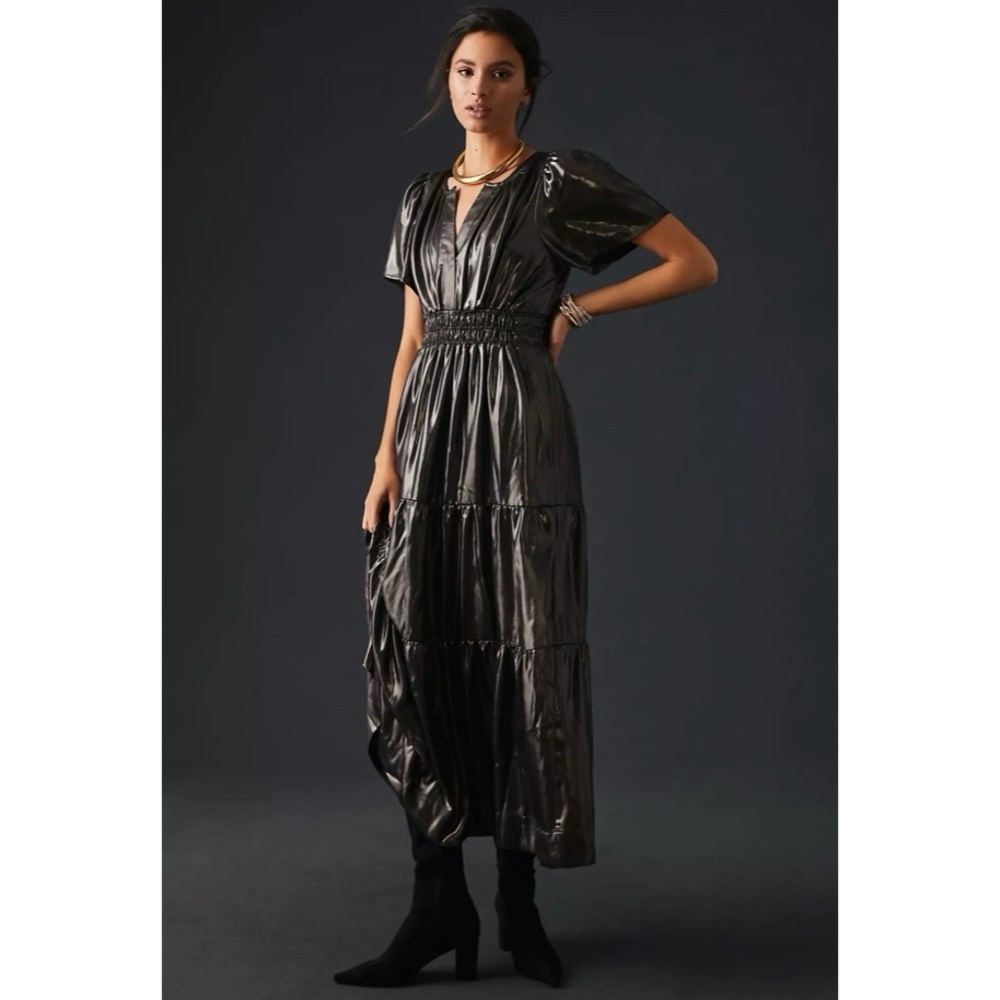 by Anthropologie The Somerset Maxi Dress Shine - Picture 2 of 12
